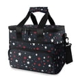 thumbnail image 1 of FORMRS Insulated Cooler Bag 24 Cans Capacity Soft Leakproof Lunch Box with Side Pockets, Blue Stars Pattern, 1 of 7