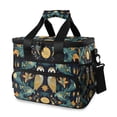 thumbnail image 1 of FORMRS Insulated Cooler Bag 24 Cans Capacity Soft Leakproof Lunch Box with Side Pockets, Brown Mystical Owls, 1 of 7