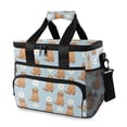 thumbnail image 1 of FORMRS Insulated Cooler Bag 24 Cans Capacity Soft Leakproof Lunch Box with Side Pockets, Cartoon Floral Dog Pattern, 1 of 7