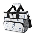 thumbnail image 1 of FORMRS Insulated Cooler Bag 24 Cans Capacity Soft Leakproof Lunch Box with Side Pockets, Cartoon Snowmen, 1 of 7