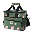 thumbnail image 1 of FORMRS Insulated Cooler Bag 24 Cans Capacity Soft Leakproof Lunch Box with Side Pockets, Christmas Santa, 1 of 7