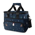 thumbnail image 1 of FORMRS Insulated Cooler Bag 24 Cans Capacity Soft Leakproof Lunch Box with Side Pockets, Christmas Whimsy, 1 of 7