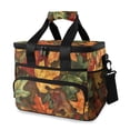 thumbnail image 1 of FORMRS Insulated Cooler Bag 24 Cans Capacity Soft Leakproof Lunch Box with Side Pockets, Colorful Autumn Leaves, 1 of 7