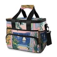 thumbnail image 1 of FORMRS Insulated Cooler Bag 24 Cans Capacity Soft Leakproof Lunch Box with Side Pockets, Colorful Seaside, 1 of 7