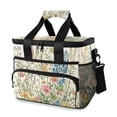 thumbnail image 1 of FORMRS Insulated Cooler Bag 24 Cans Capacity Soft Leakproof Lunch Box with Side Pockets, Colorful Wildflowers, 1 of 7