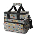 thumbnail image 1 of FORMRS Insulated Cooler Bag 24 Cans Capacity Soft Leakproof Lunch Box with Side Pockets, Cute Acorns Pattern, 1 of 7