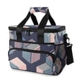 thumbnail image 1 of FORMRS Insulated Cooler Bag 24 Cans Capacity Soft Leakproof Lunch Box with Side Pockets, Dark Cubes, 1 of 7
