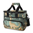 thumbnail image 1 of FORMRS Insulated Cooler Bag 24 Cans Capacity Soft Leakproof Lunch Box with Side Pockets, Dinosaur with Stars, 1 of 7