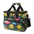 thumbnail image 1 of FORMRS Insulated Cooler Bag 24 Cans Capacity Soft Leakproof Lunch Box with Side Pockets, Flamingo Floral Pattern, 1 of 7