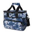 thumbnail image 1 of FORMRS Insulated Cooler Bag 24 Cans Capacity Soft Leakproof Lunch Box with Side Pockets, Floral Ocean Waves, 1 of 7