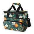 thumbnail image 1 of FORMRS Insulated Cooler Bag 24 Cans Capacity Soft Leakproof Lunch Box with Side Pockets, Floral Orange Pattern, 1 of 7