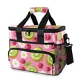 thumbnail image 1 of FORMRS Insulated Cooler Bag 24 Cans Capacity Soft Leakproof Lunch Box with Side Pockets, Floral Raspberries, 1 of 7