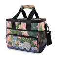 thumbnail image 1 of FORMRS Insulated Cooler Bag 24 Cans Capacity Soft Leakproof Lunch Box with Side Pockets, Floral Vase, 1 of 7