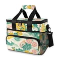 thumbnail image 1 of FORMRS Insulated Cooler Bag 24 Cans Capacity Soft Leakproof Lunch Box with Side Pockets, Floral Wave, 1 of 7