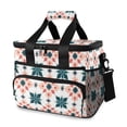 thumbnail image 1 of FORMRS Insulated Cooler Bag 24 Cans Capacity Soft Leakproof Lunch Box with Side Pockets, Flowers Geometric Pattern, 1 of 7