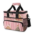 thumbnail image 1 of FORMRS Insulated Cooler Bag 24 Cans Capacity Soft Leakproof Lunch Box with Side Pockets, Gingerbread Houses, 1 of 7