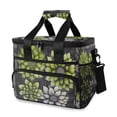 thumbnail image 1 of FORMRS Insulated Cooler Bag 24 Cans Capacity Soft Leakproof Lunch Box with Side Pockets, Gray Floral, 1 of 7