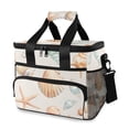 thumbnail image 1 of FORMRS Insulated Cooler Bag 24 Cans Capacity Soft Leakproof Lunch Box with Side Pockets, Gray Seashell, 1 of 7