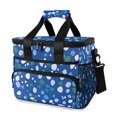 thumbnail image 1 of FORMRS Insulated Cooler Bag 24 Cans Capacity Soft Leakproof Lunch Box with Side Pockets, Green Dots, 1 of 7