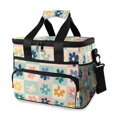 thumbnail image 1 of FORMRS Insulated Cooler Bag 24 Cans Capacity Soft Leakproof Lunch Box with Side Pockets, Green Floral, 1 of 7