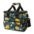 thumbnail image 1 of FORMRS Insulated Cooler Bag 24 Cans Capacity Soft Leakproof Lunch Box with Side Pockets, Green Lemons, 1 of 7