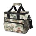 thumbnail image 1 of FORMRS Insulated Cooler Bag 24 Cans Capacity Soft Leakproof Lunch Box with Side Pockets, Green Mountain Pattern, 1 of 7