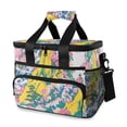 thumbnail image 1 of FORMRS Insulated Cooler Bag 24 Cans Capacity Soft Leakproof Lunch Box with Side Pockets, Green Mountains, 1 of 7
