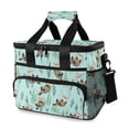 thumbnail image 1 of FORMRS Insulated Cooler Bag 24 Cans Capacity Soft Leakproof Lunch Box with Side Pockets, Green Otters Pattern, 1 of 7