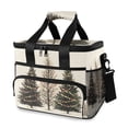 thumbnail image 1 of FORMRS Insulated Cooler Bag 24 Cans Capacity Soft Leakproof Lunch Box with Side Pockets, Hand Drawn Christmas Stars, 1 of 7