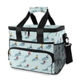 thumbnail image 1 of FORMRS Insulated Cooler Bag 24 Cans Capacity Soft Leakproof Lunch Box with Side Pockets, Ice Hockey, 1 of 7