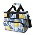 thumbnail image 1 of FORMRS Insulated Cooler Bag 24 Cans Capacity Soft Leakproof Lunch Box with Side Pockets, Light Blue Lemon, 1 of 7