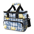 thumbnail image 1 of FORMRS Insulated Cooler Bag 24 Cans Capacity Soft Leakproof Lunch Box with Side Pockets, Light Lemon, 1 of 7