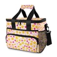 thumbnail image 1 of FORMRS Insulated Cooler Bag 24 Cans Capacity Soft Leakproof Lunch Box with Side Pockets, Light Pink Stars, 1 of 7