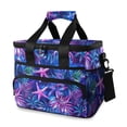 thumbnail image 1 of FORMRS Insulated Cooler Bag 24 Cans Capacity Soft Leakproof Lunch Box with Side Pockets, Neon Pink Starfish, 1 of 7
