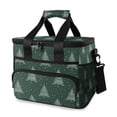 thumbnail image 1 of FORMRS Insulated Cooler Bag 24 Cans Capacity Soft Leakproof Lunch Box with Side Pockets, New Year Tree Pattern, 1 of 7