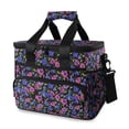 thumbnail image 1 of FORMRS Insulated Cooler Bag 24 Cans Capacity Soft Leakproof Lunch Box with Side Pockets, Night Flower Blooms Pattern, 1 of 7