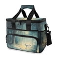 thumbnail image 1 of FORMRS Insulated Cooler Bag 24 Cans Capacity Soft Leakproof Lunch Box with Side Pockets, Night Forest Scene, 1 of 7
