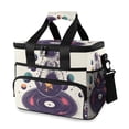 thumbnail image 1 of FORMRS Insulated Cooler Bag 24 Cans Capacity Soft Leakproof Lunch Box with Side Pockets, Orange Astronaut Planet, 1 of 7