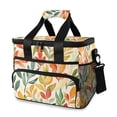thumbnail image 1 of FORMRS Insulated Cooler Bag 24 Cans Capacity Soft Leakproof Lunch Box with Side Pockets, Orange Autumn Leaves, 1 of 7