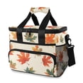 thumbnail image 1 of FORMRS Insulated Cooler Bag 24 Cans Capacity Soft Leakproof Lunch Box with Side Pockets, Orange Autumn Leaves, 1 of 7