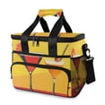 thumbnail image 1 of FORMRS Insulated Cooler Bag 24 Cans Capacity Soft Leakproof Lunch Box with Side Pockets, Orange Cocktails, 1 of 7