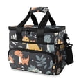 thumbnail image 1 of FORMRS Insulated Cooler Bag 24 Cans Capacity Soft Leakproof Lunch Box with Side Pockets, Orange Dinosaur, 1 of 7