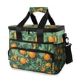 thumbnail image 1 of FORMRS Insulated Cooler Bag 24 Cans Capacity Soft Leakproof Lunch Box with Side Pockets, Orange Tree Pattern, 1 of 7