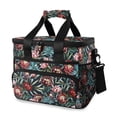 thumbnail image 1 of FORMRS Insulated Cooler Bag 24 Cans Capacity Soft Leakproof Lunch Box with Side Pockets, Peony Dusk Pattern, 1 of 7