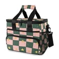 thumbnail image 1 of FORMRS Insulated Cooler Bag 24 Cans Capacity Soft Leakproof Lunch Box with Side Pockets, Pink Abstract, 1 of 7
