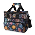 thumbnail image 1 of FORMRS Insulated Cooler Bag 24 Cans Capacity Soft Leakproof Lunch Box with Side Pockets, Pink Christmas Splendor, 1 of 7