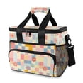 thumbnail image 1 of FORMRS Insulated Cooler Bag 24 Cans Capacity Soft Leakproof Lunch Box with Side Pockets, Pink Floral, 1 of 7