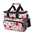 thumbnail image 1 of FORMRS Insulated Cooler Bag 24 Cans Capacity Soft Leakproof Lunch Box with Side Pockets, Pink Floral, 1 of 7