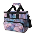 thumbnail image 1 of FORMRS Insulated Cooler Bag 24 Cans Capacity Soft Leakproof Lunch Box with Side Pockets, Pink Marble Pattern, 1 of 7