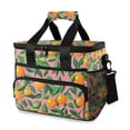 thumbnail image 1 of FORMRS Insulated Cooler Bag 24 Cans Capacity Soft Leakproof Lunch Box with Side Pockets, Pink Oranges, 1 of 7